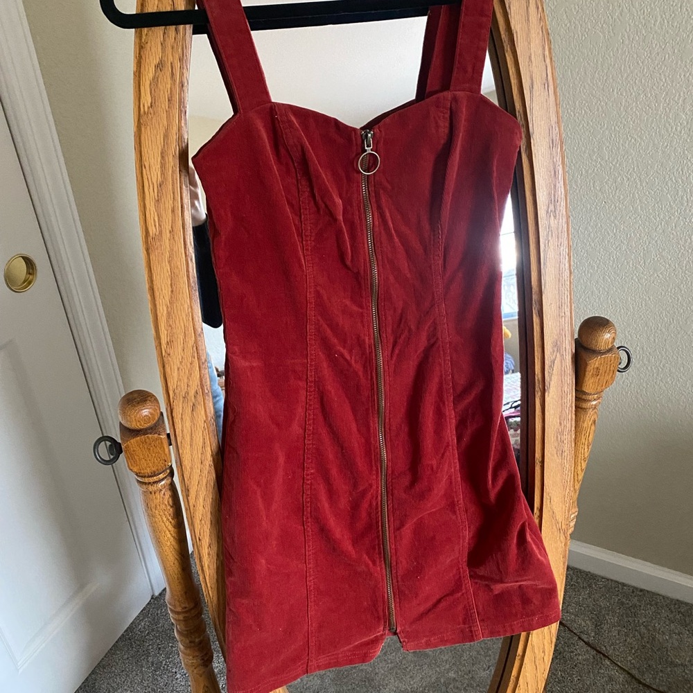 Red Zippered Dress